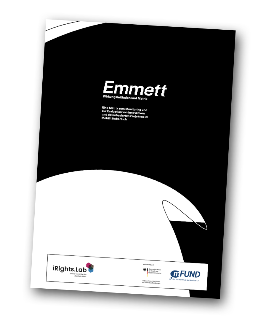 Cover eines Dokument mit der Aufschrift Emmett, in schwarz-weiß gestaltet
